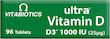 قرص ویتامین D3 ویتابیوتیکس |  Ultra Vitamin D3 1000IU