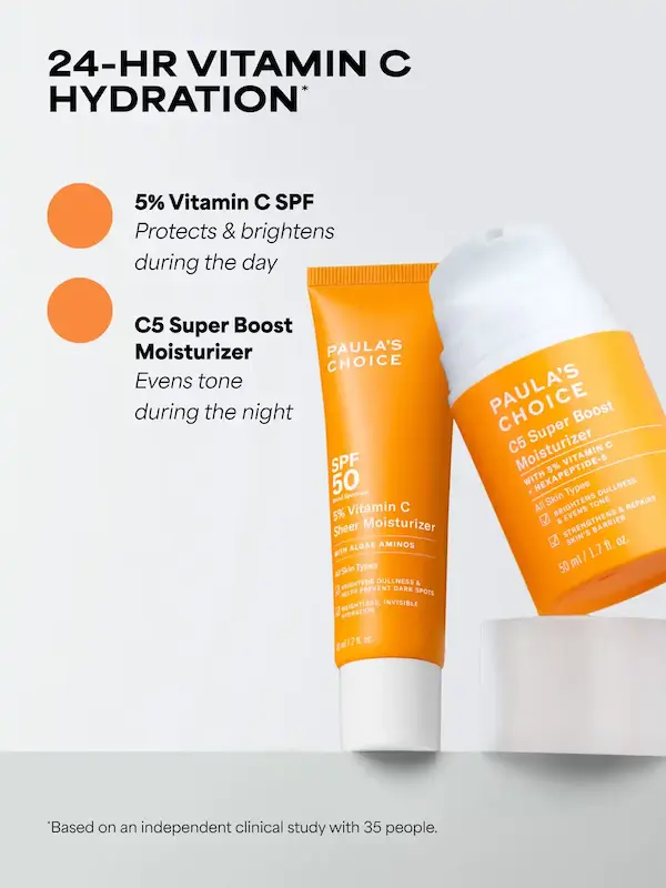  ضدآفتاب و مرطوب کننده ویتامین C پائولاز چویس | Paula’s Choice 5% Vitamin C Sheer Moisturizer SPF 50