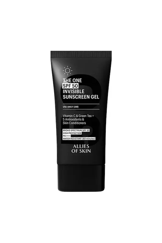 ضدآفتاب ژلی نامرئی آلایز آو اسکین | Allies of Skin The One SPF 50 Invisible Sunscreen Gel