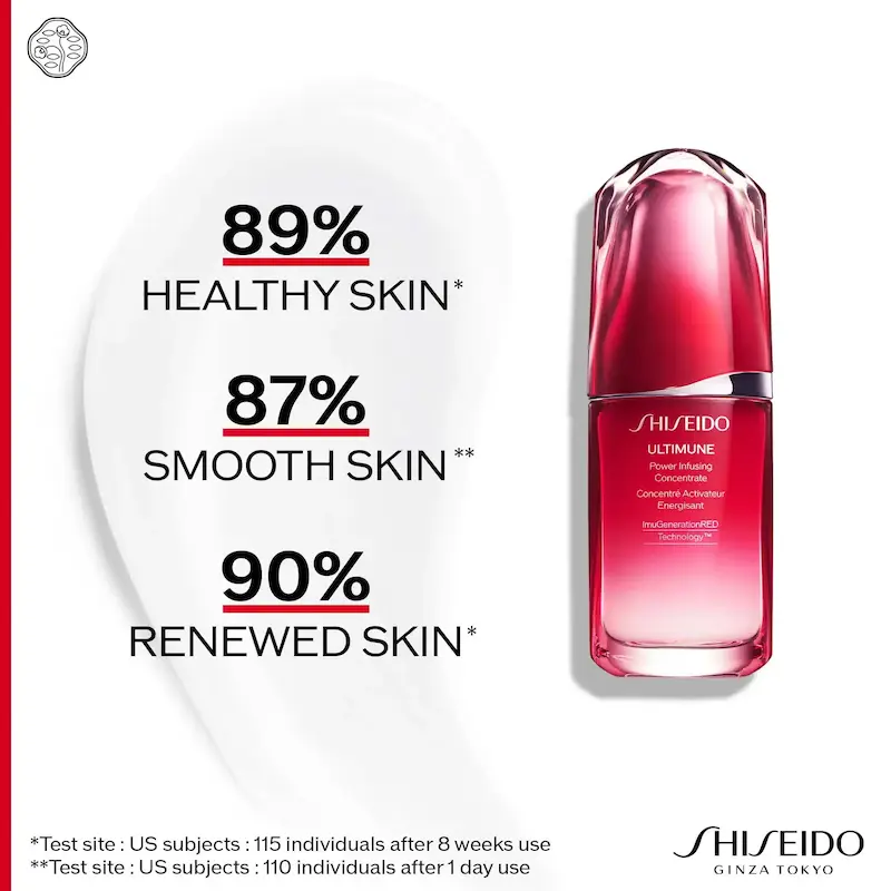 سرم تقویت‌کننده و احیاکننده شیسیدو | Shiseido Ultimune Power Infusing Concentrate