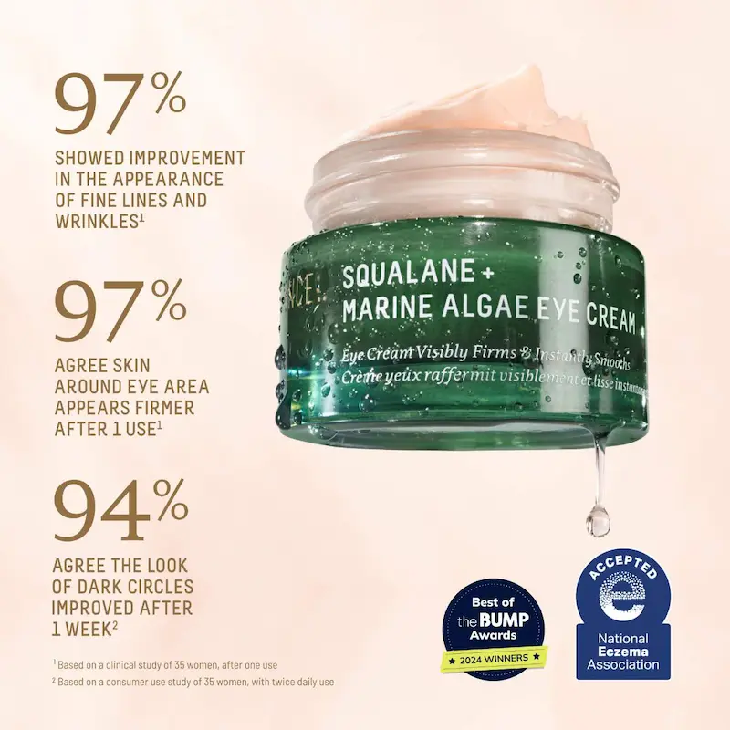 کرم دور چشم اسکوالان و جلبک دریایی بایوسنس | Biossance Squalane + Marine Algae Eye Cream