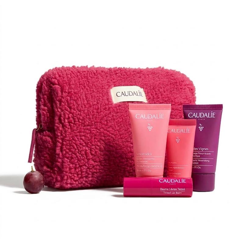 پک مراقبتی و آبرسان کدلی | Caudalie Winter Travel Set – 4 Piece Hydration Essentials