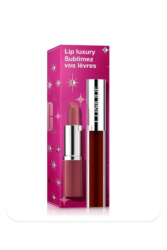 پک رژلب و لیپ گلاس کلینیک | Clinique Gift Set Lip Luxury