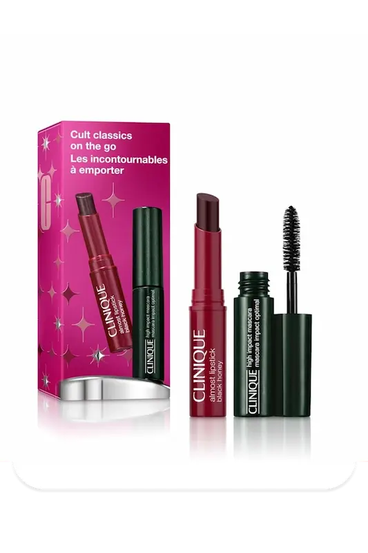 پک مینی ریمل و رژ بلک هانی کلینیک | Clinique Gift Set Cult Classics On The Go