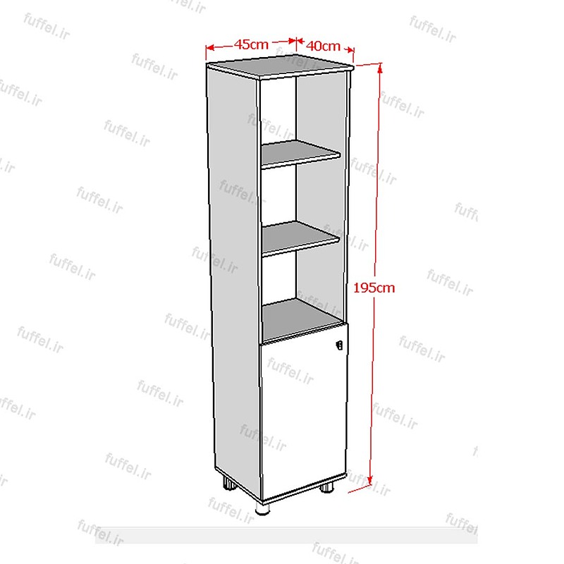 کمد اداری فوفل مدل BL102