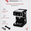 اسپرسوساز مباشی مدل ME-ECM2117 ظرفیت ۱.۵ لیتر