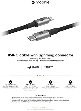 کابل شارژ از برند موفی USB_C به لایتنینگ