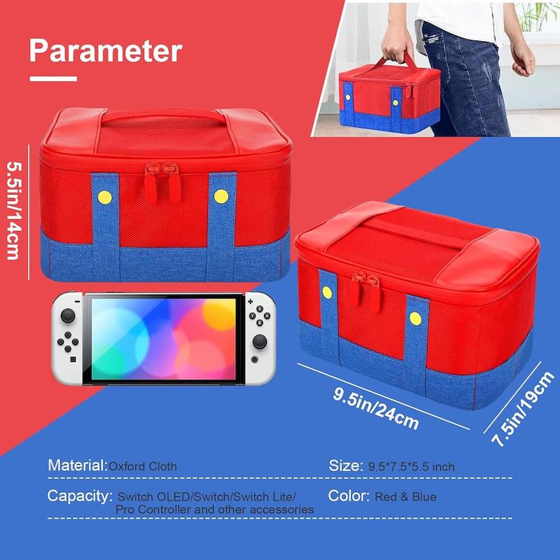 کیف  نینتندو سوییچ | Large Carrying Protective Case for Nintendo Switch OLED  