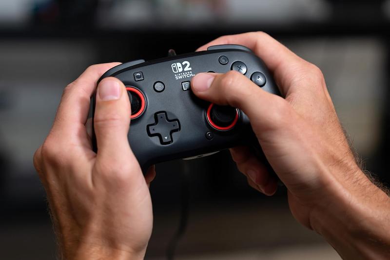 دسته بازی سیمی برای نینتندو سوییچ ۲ | Turtle Beach Rematch Black Wired Gaming Controller For Nintendo Switch 2