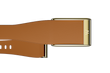 بند چرمی لوکس ووپ WHOOP LeatherLuxe Tapered - Camel with Gold