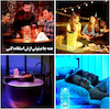 چراغ خواب رومیزی کریستالی (16 رنگ و ریموت دار)