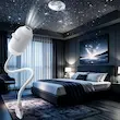 چراغ خواب و پروژکتور کهکشانی دوکاره Rutyuily