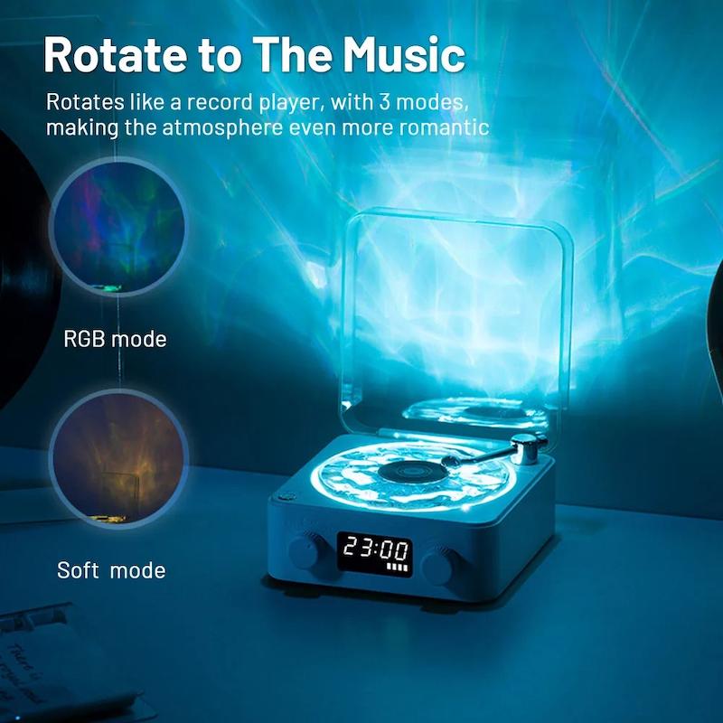 اسپیکر بلوتوثی و چراغ خواب فانتزی Aqua Vinyl مدل Sea Salt