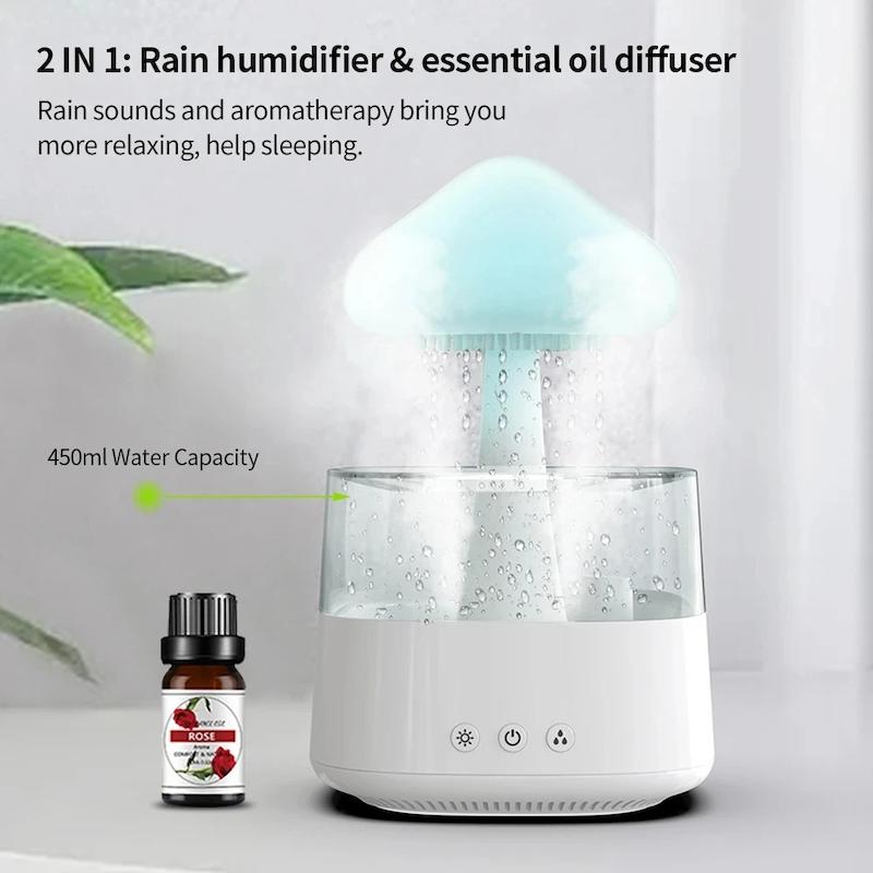 چراغ خواب و رطوبت ساز Rain Cloud مدل CH-08