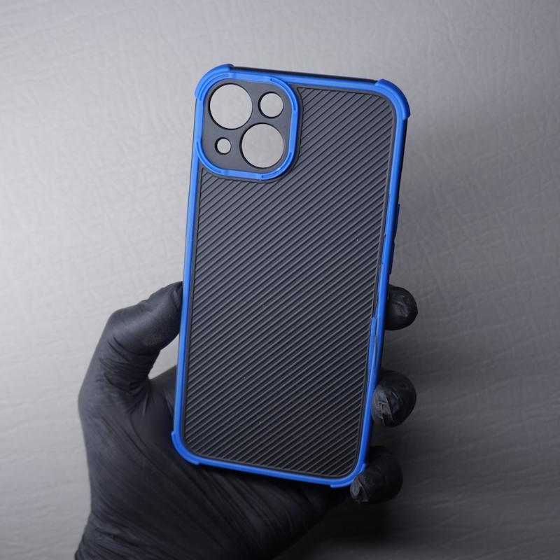 قاب مشکی با نوار آبی | مناسب iPhone 13