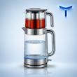 چای ساز میگل مدل GTS280 ظرفیت ۲ لیتر با کتری شیشه‌ای