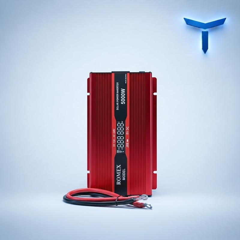 مبدل برق خودرو رومکس مدل RM-5000A ظرفیت ۵۰۰۰ وات