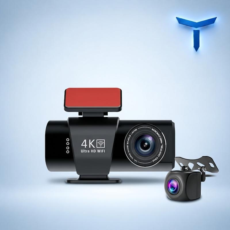 دوربین ثبت وقایع خودرو اتوویژن مدل M6 4K WiFi با دوربین عقب