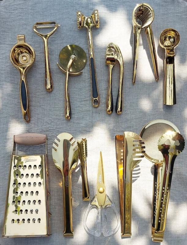 ست ابزاراستیل طلایی ویکتوریا 