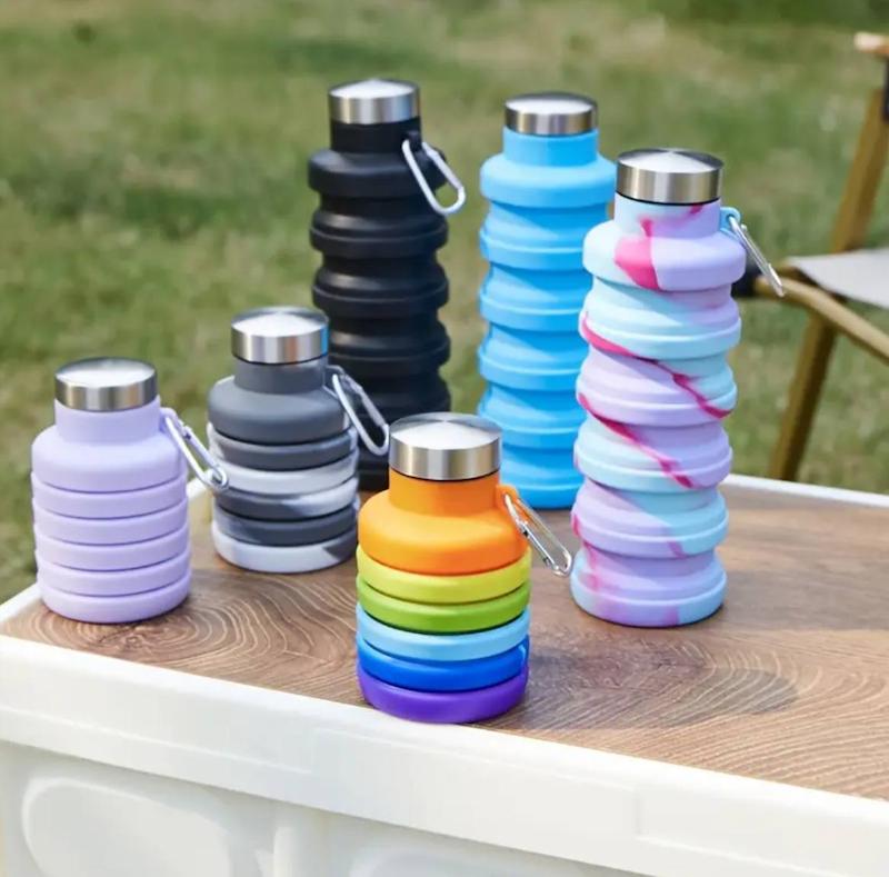 قمقمه سیلیکونی درب استیل 