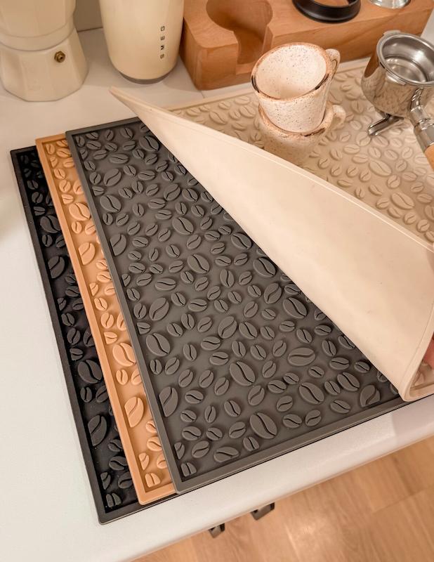 مت سیلیکونی طرح قهوه