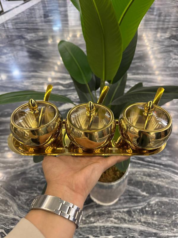 ست جاادویه استیل طلایی