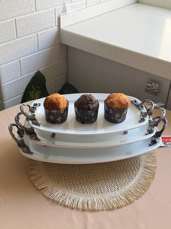 رولت خوری مستطیل دسته پیوتر