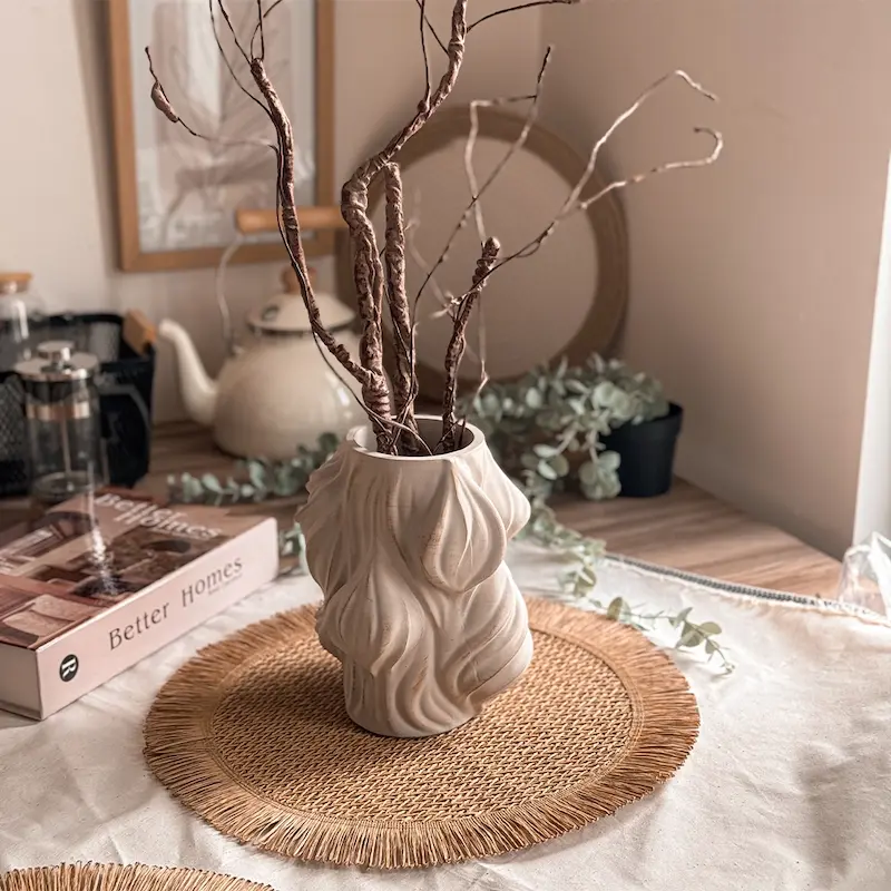 زیربشقابی گرد رافیا