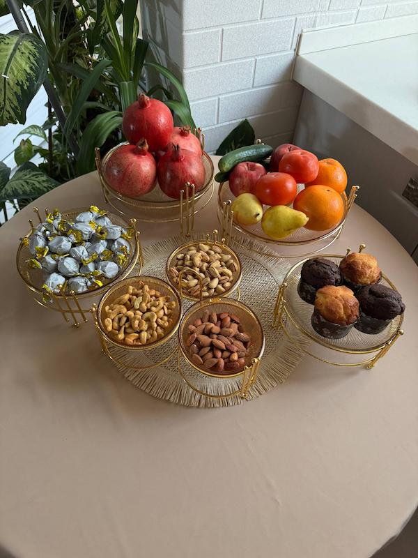 ست پذیرایی پایه دار سولو طلایی