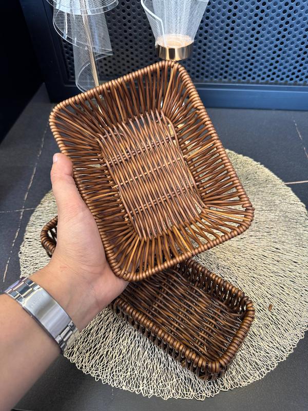 سبدسبزی حصیری مستطیل