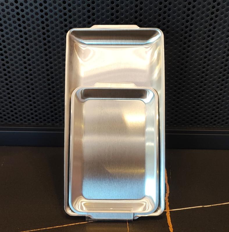 سینی مستطیل استیل سیلور