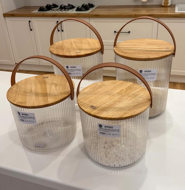 سطل درب چوبی لیمون ( جابرنجی)