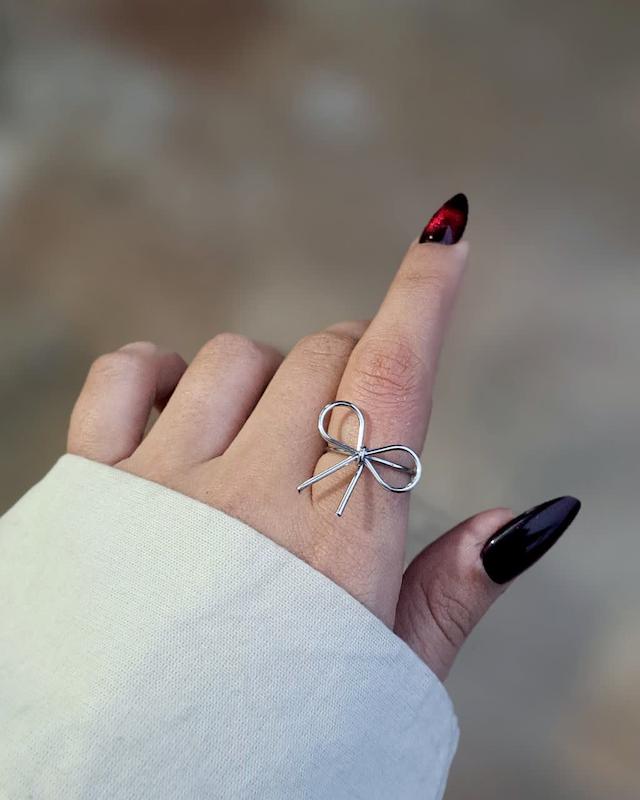 انگشتر پاپیون استیل کد۴۳۴