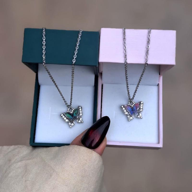 گردنبند پروانه پینترسی کد۱۶۲