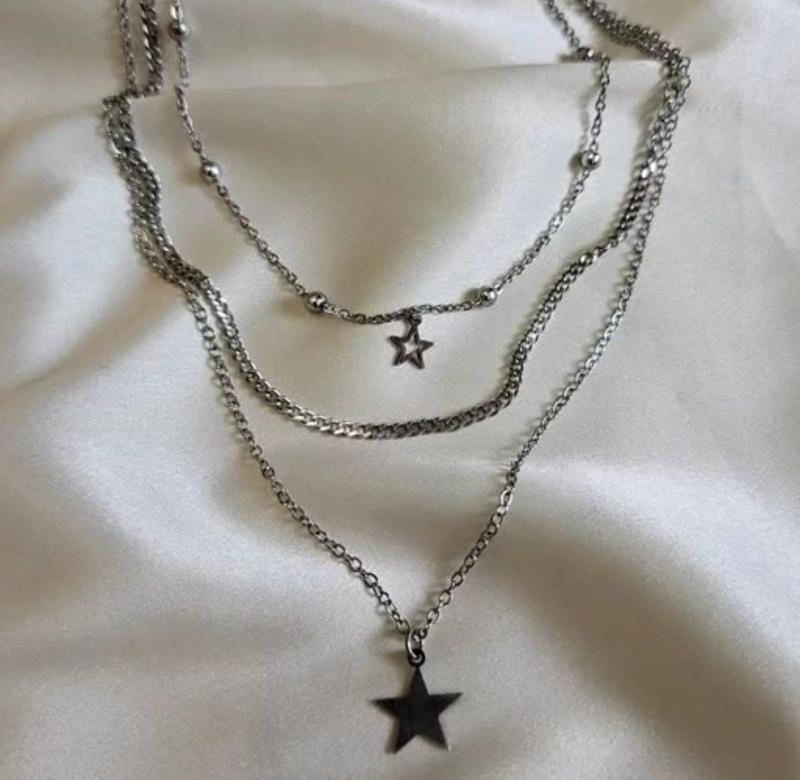 گردنبند ستاره سه لاین کد 502