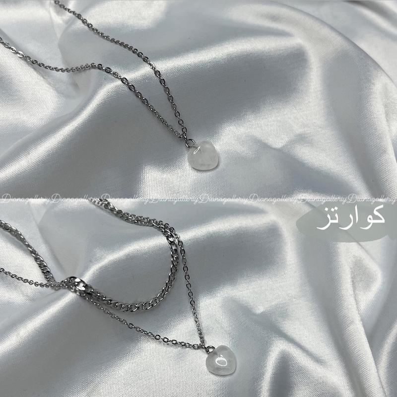 گردنبند قلب سنگی مینی💕