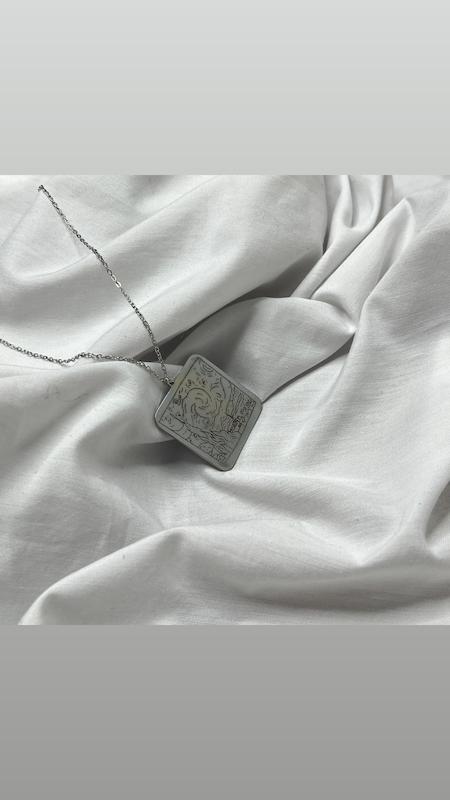 گردنبند نقاشی شب پرستاره 🫐✨
