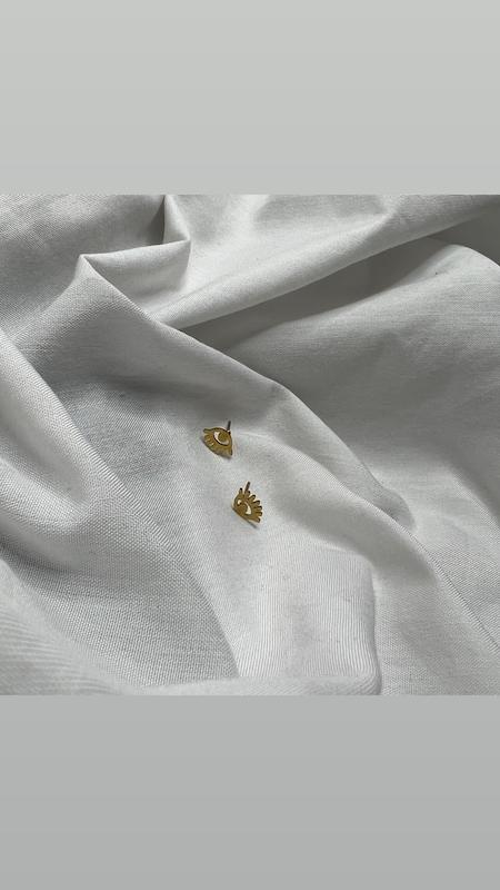 گوشواره میخی طلایی✨