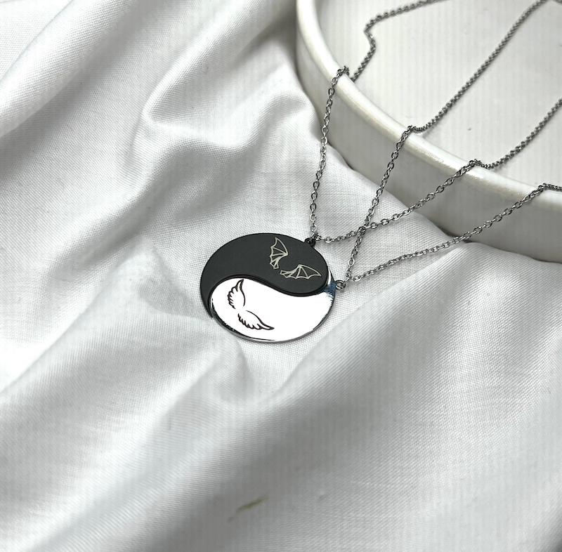 گردنبند بال فرشته و شیطان🕊