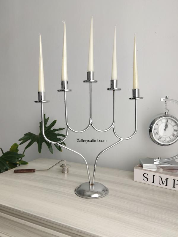 جاشمعی فلزی 5 شعله کد 2215