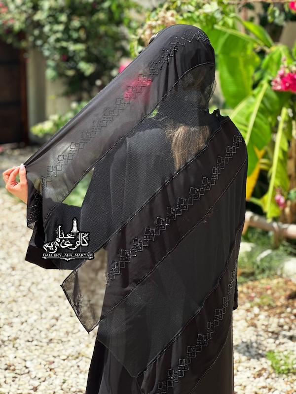 شال مجلسی مدل ترکیبی توری کد 315