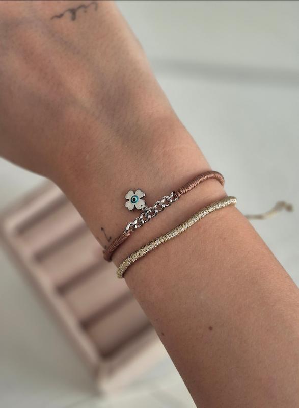 دستبند پکی دستباف مدل چشم نظر