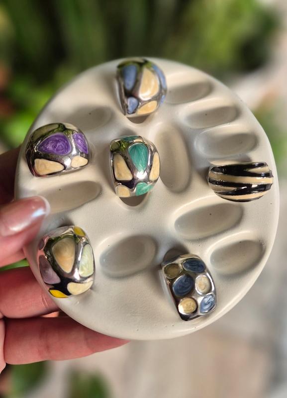 انگشتر مدل میناکاری