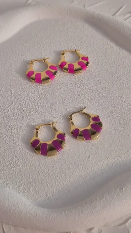 گوشواره میناکاری مدل مینادخت