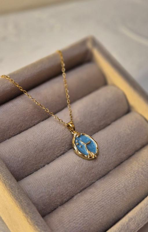 گردنبند میناکاری مدل وال