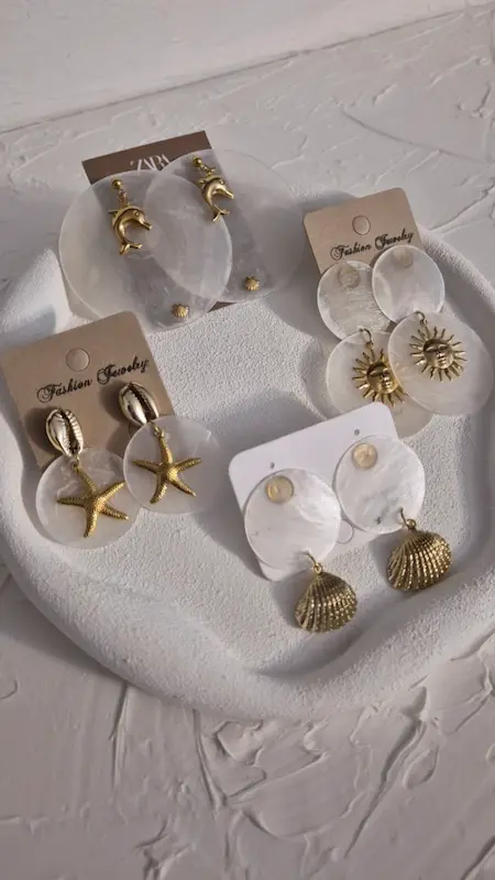 گوشواره مدل نجوای صدف