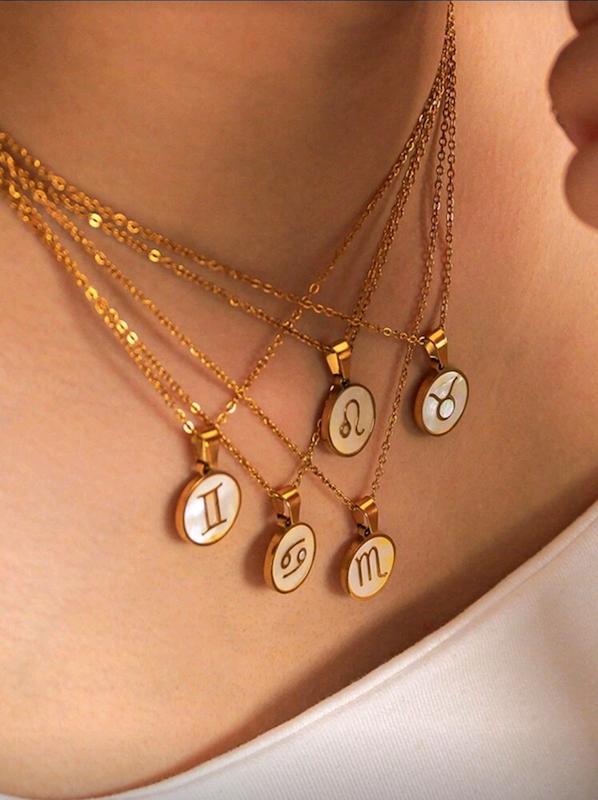 گردنبند مدل ماه تولد صدفی