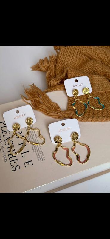 گوشواره میناکاری مدل مینیمال