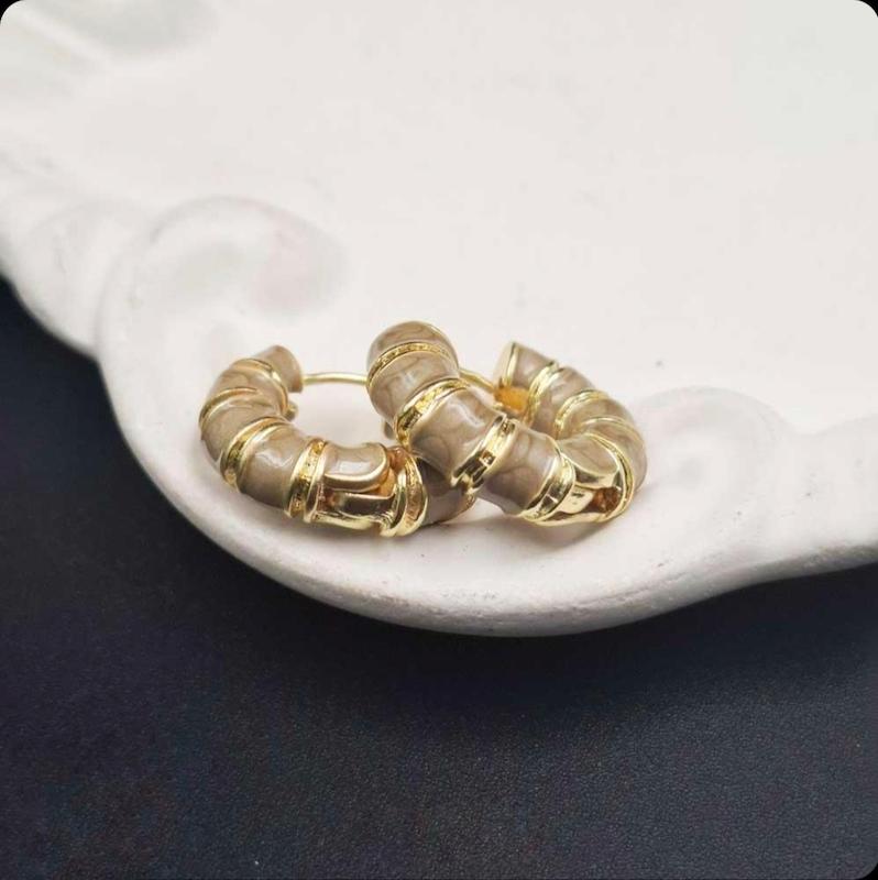 گوشواره میناکاری مدل حلقه ای کد (01)