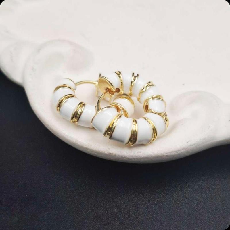 گوشواره میناکاری مدل حلقه ای کد (04)